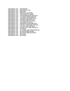 GSX1250 (ABS) Color chart