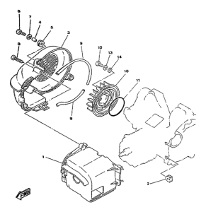 YA50F Air shroud. fan