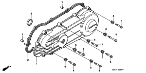 SRX50 Крышка картера левая