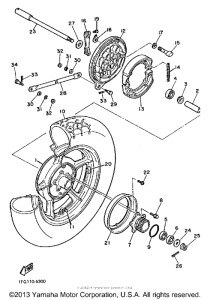 XJ700NC Переднее колесо