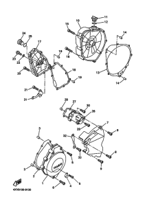 YZF-R1 Crankcase cover ass`y  (v