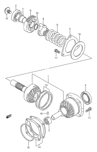VS1400 Secondary drive gear