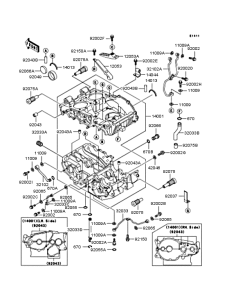 KLE500 Картер двигателя