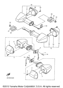 YZF1000RJC Поворотники