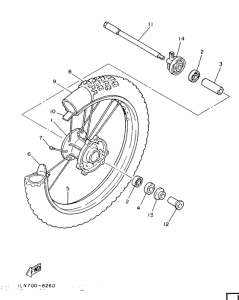 IT200 Переднее колесо