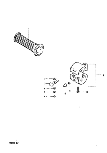 FR80 Lh grip - handle switch