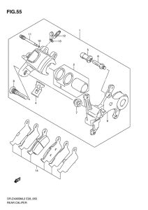 DR-Z400 Задний суппорт