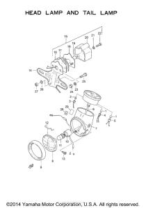 YGS1T Head lamp - tail lamp