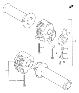GSX750 Рулевой переключатель