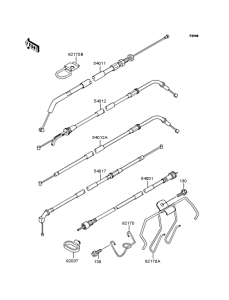 ZR400 Тросы управления