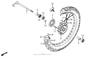 XR185 Переднее колесо