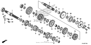 CBR250R Трансмиссия
