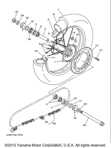 WR250Z Переднее колесо
