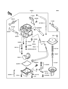 KLX250 Карбюратор