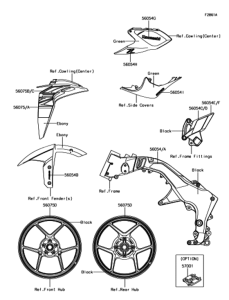 ZR1000 デカール(グリーン)(HJF)