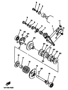 YZ125F Регулятор,вед .звезда