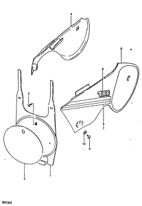 RM100 Обтекатель задний