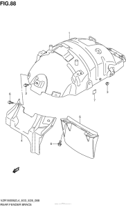 VZR1800BZ Rear Fender Brace