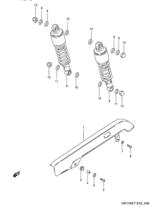 GN125 Кожух цепной передачи