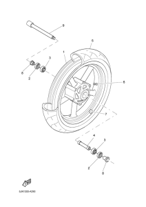BT1100 Переднее колесо