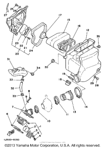 YZ80S (Motocross) Воздушный фильтр