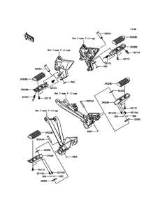ZX1000 Подножки