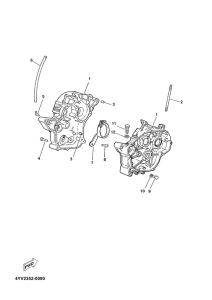 TZR50 Картер двигателя