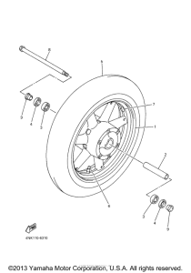 XVZ13AM Переднее колесо