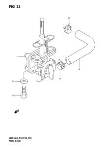GZ250 Топливный кран