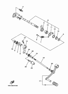 FZ09 Вал переключения