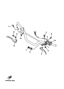 TTR125L Handle switch. lever 2