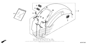 VT1300CX Заднее крыло