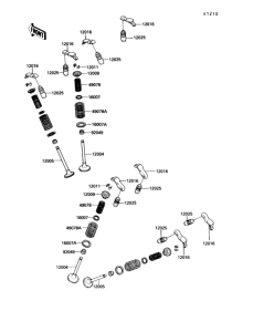 VN750 Клапана