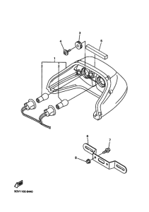 YZF-R6 Taillight unit ass`y