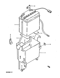 GSX550 Аккумулятор