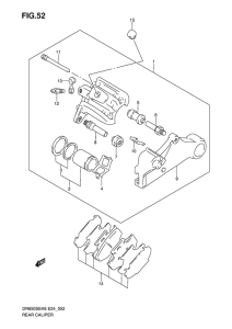 DR650 Задний суппорт