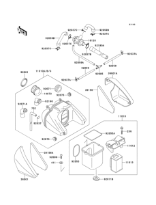 ZR550 Air filter(1 / 2)