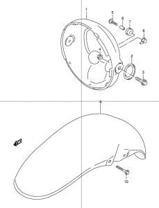 GSX1200 Переднее крыло