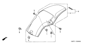 CR80R Заднее крыло