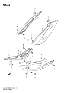 DL650 (ABS) Обтекатель задний