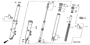 Передняя вилка
