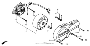 NS50 Крышка картера левая
