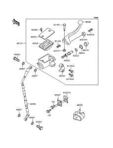 KX125 Главный тормозной цилиндр