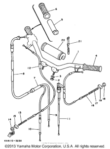 PW50S Руль -тросы
