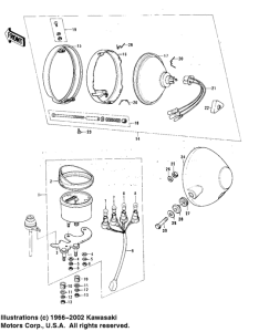 KH100 Meter / headlight