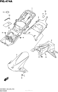 GSX-R600 Задний бампер
