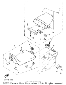FZR600REC Сиденье
