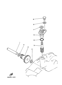 RZ125 Передача тахометра