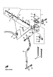 XJ600S XJ600SG Передний тормозной цилиндр