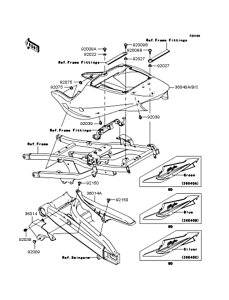 ZX900 Боковые обтекатели